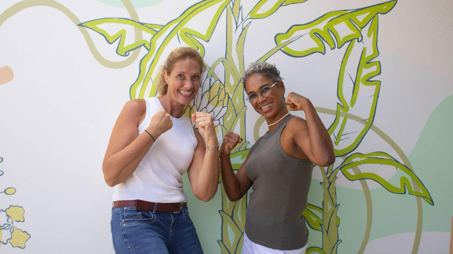 Natalie en Undine van Fundashon Boneiru Salu